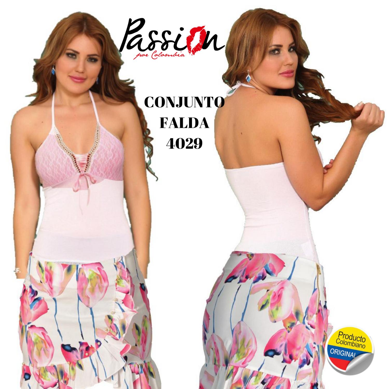 Conjunto de Falda y blusa Colombianos de Moda